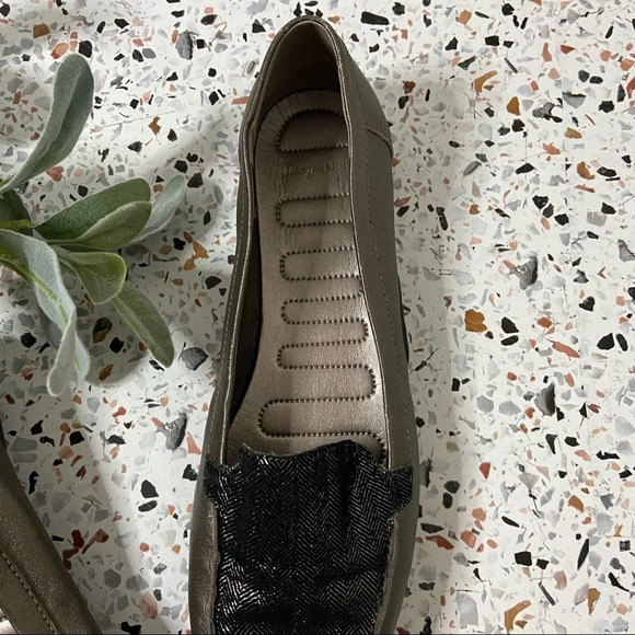 Academia Preppy Loafers Glitter Metallic Slip On 9.5 Timeless Comfortable Insole - Picture 5 of 11